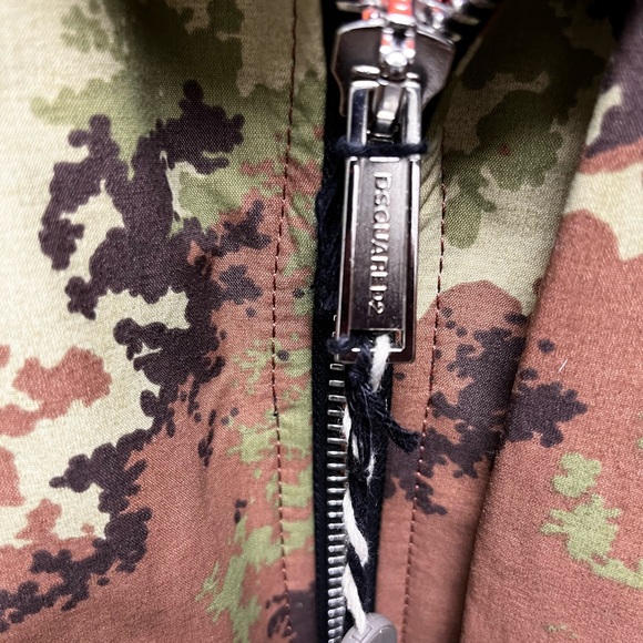 D squared moto leather and camo jacket - Picture 8 of 9